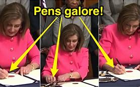 Image result for Pelosi 30 Pens