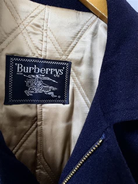 1980~90's Solid Color Design Zip-Up Middle Coat "Burberrys" | Link