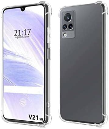 Newlike Silicone Transparent Back Cover for Vivo V21 5G : Amazon.in ...