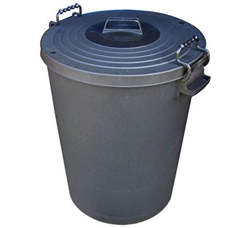 Buy Extra Large 110L Litre Black Plastic Rodent Proof Animal Feed/Food ...