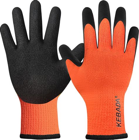 Kebada T3 Winter Work Gloves for Men and Women, Warm Knit Cold Weather ...