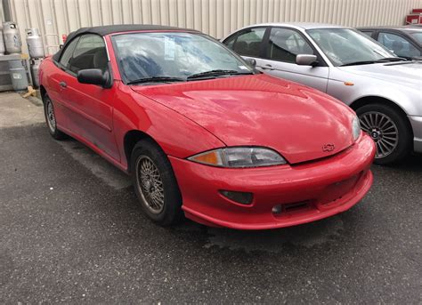 *R* 1999 CHEVROLET CAVALIER Z24, 2DR CONVERTIBLE, RED, VIN ...