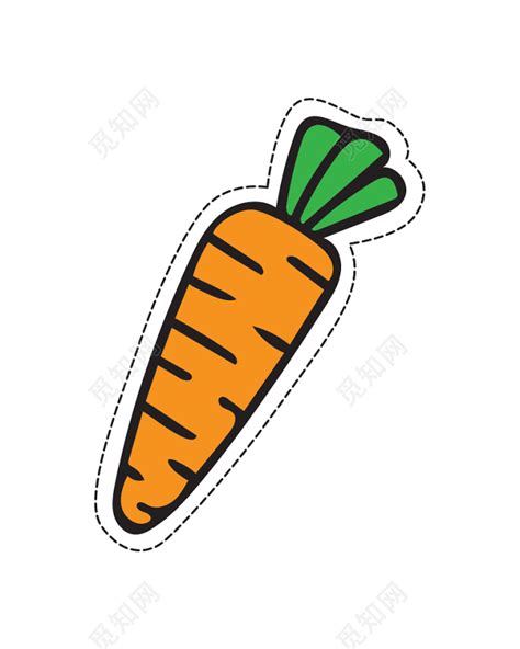 蔬菜胡萝卜插画素材图片免费下载-千库网