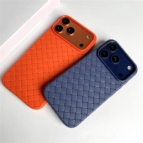 iPhone 17 Pro Luxury Weave Breathable Cooling Matte Soft Silicon Grid ...