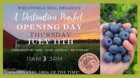 Thursday Markets on the Farm Opening Day, Wheatfield Hill Organics ...