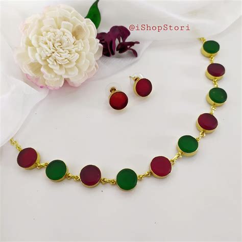 Medha Ruby Necklace - Premium Raw Stone Design – STORI