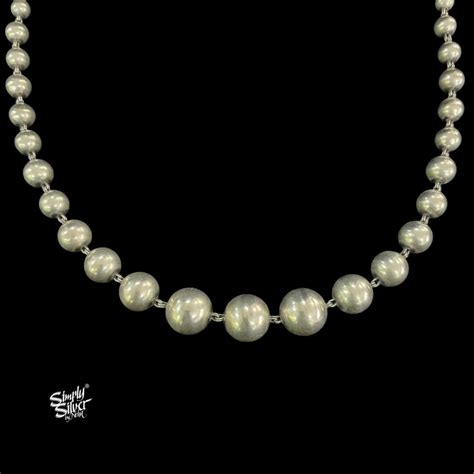 Silver Statement Ball Necklace with Earrings Set-MH5665 – Simply Silver