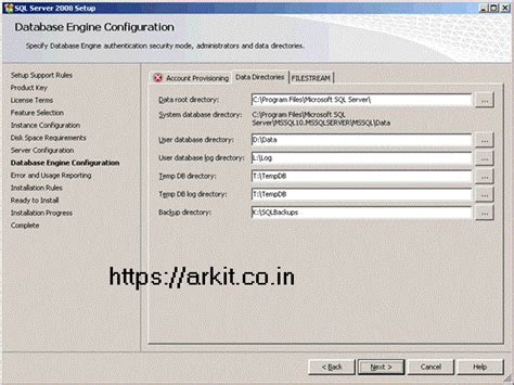 MSSQL Server installation and configuration Guide Step by Step - ARKIT