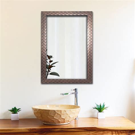 Buy Art Street Textured Design Decorative Wall Mirror, Wall Mount ...
