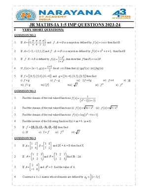 Inter First Year Fast Tack phy and che sri chaitanya - Chemistry - Studocu