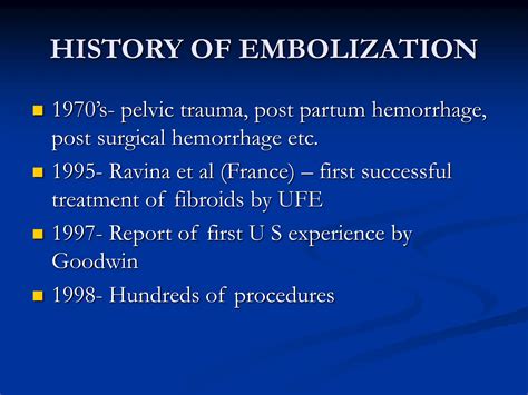 uterine artery embolization at dubois regional medical center | PPT