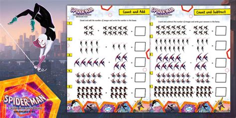 Spider-Man™: Count and Add/Subtract to 20 Activity Sheets