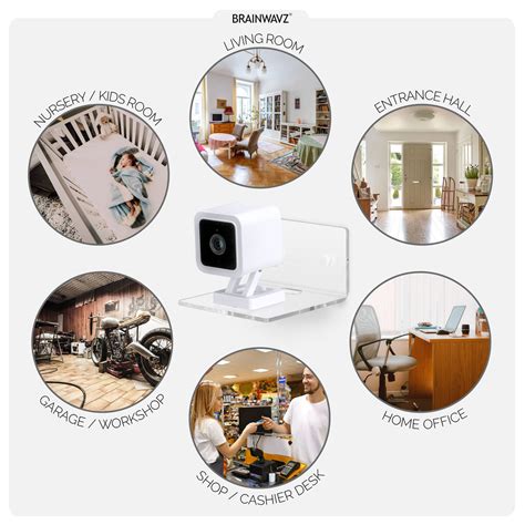 2 Pack 4" Small Wall Mount Shelves for Security Cameras, Baby Monitors ...
