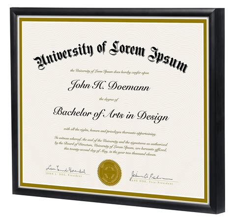 Buy Document Frame - Made to Display Certificates 8.5 X 11-inch, Black ...