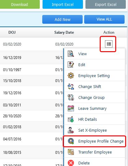 Update Employee Profile : Helpdesk | Knowledge Base