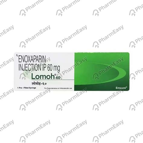 Lomoh 60 MG/0.6ML Solution For Injection (0.6): Uses, Side Effects ...