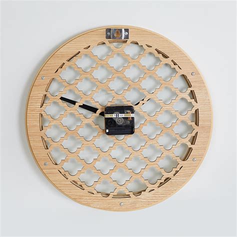 Buy Casablanca Brown Metal Laser Cut Round Clock - 36x36x2cm from Home ...