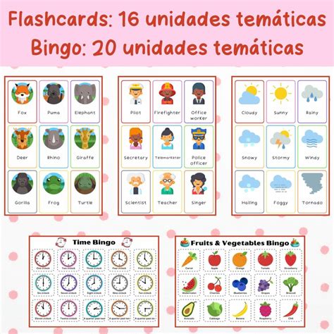 [PACK] 600+ Flashcards & 20 Juegos Bingo en Inglés