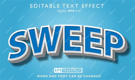 Premium Vector | Sweep text effect