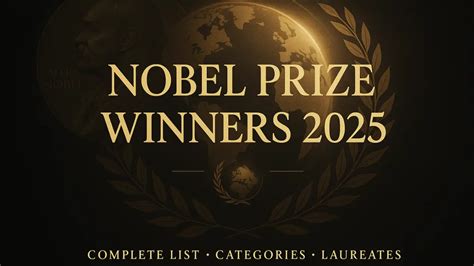 Nobel Prize Winners 2025, Check Winner Names from All Categories