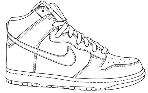 Nike Basketball Shoes Coloring Pages
