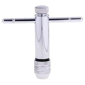 NYLSA Adjustable Ratcheting T-Handle Tap Wrench Taps Bar M5-M12 Reamer ...