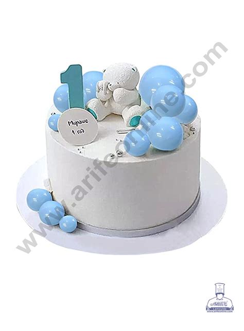 CAKE DECOR™ Blue Faux Balls Topper For Cake and Cupcake Decoration - 2 ...