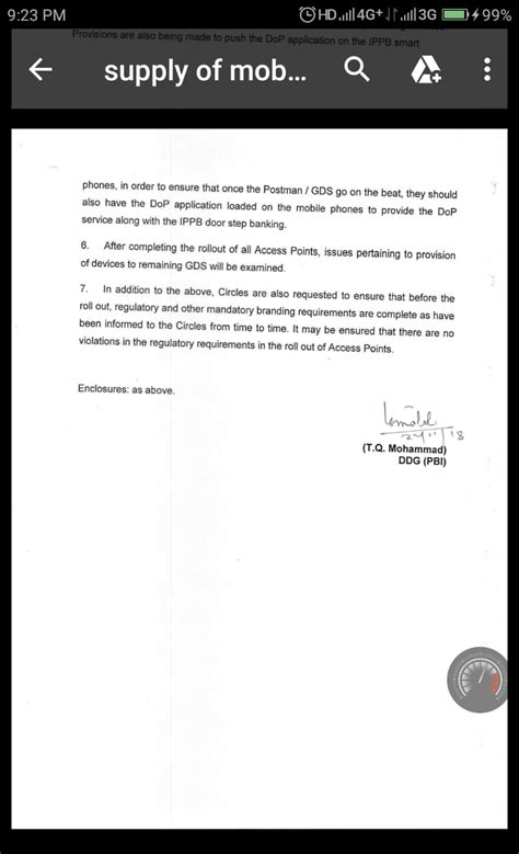 Branding is mandatory in the rollout of access point in IPPB