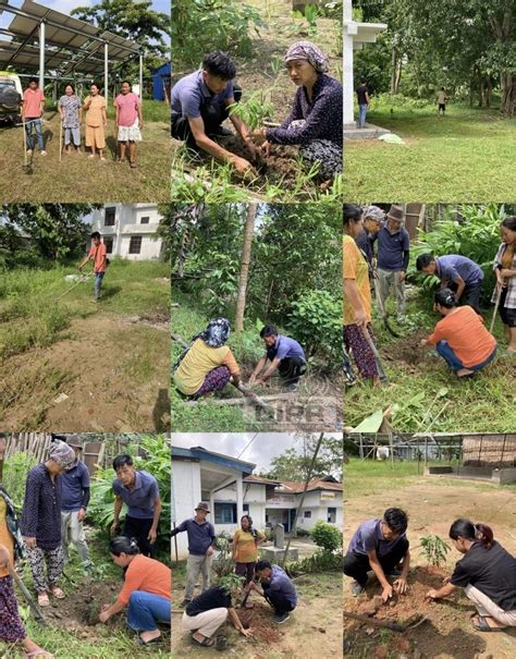 Citizens engaged in a mass social work conducted as part of Monsoon ...