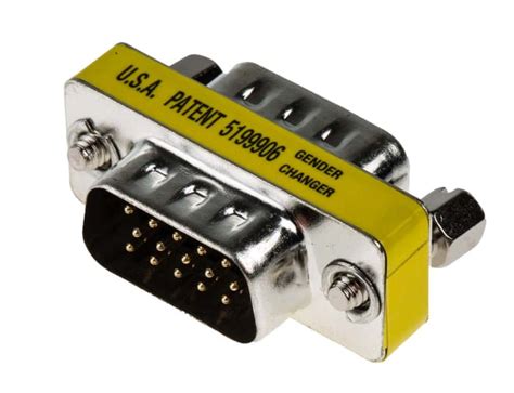 RS PRO | RS PRO D Sub Adapter Male 15 Way D-Sub to Male 15 Way D-Sub ...