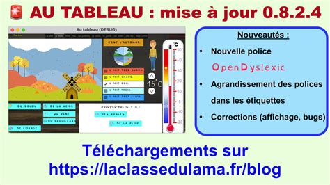 Au tableau 0.8.2.4 – La classe du lama .fr