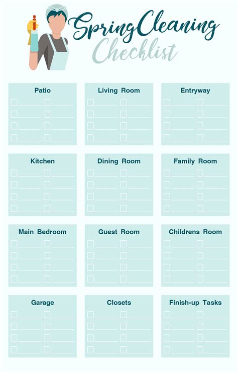 Room Cleaning Checklist - 10 Free PDF Printables | Printablee