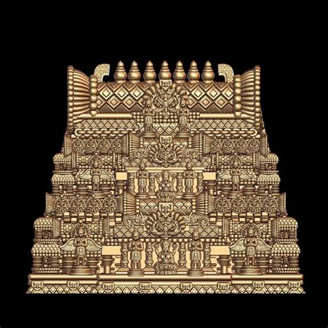 Meenakshi Devi 3D Temple Ring - Meenakshi Amman Temple