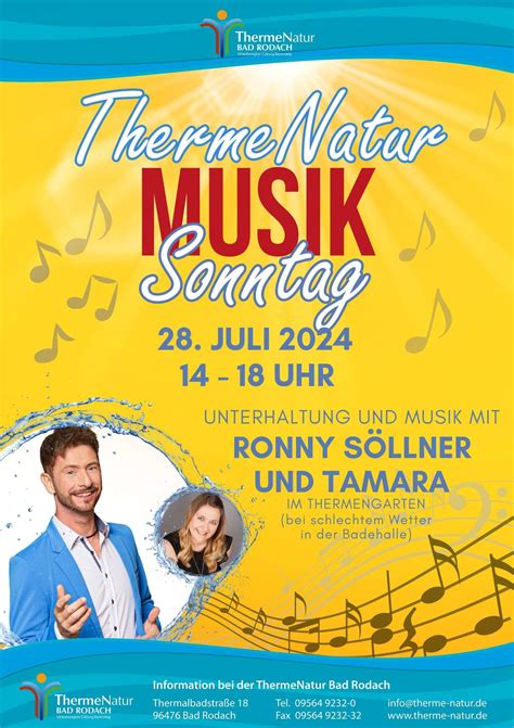 ThermeNatur Musik Sonntag, ThermeNatur Bad Rodach, 28 July 2024 | AllEvents