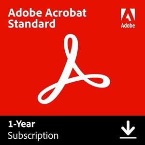 Adobe Acrobat Standard | PDF Software | 12-Month Subscription | Email ...