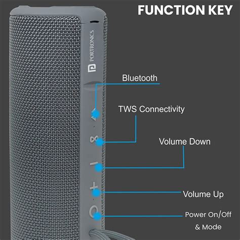 Portronics Breeze Plus 20W Portable Stereo Speaker - tpstech.in