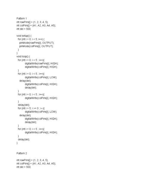 Image result for 5X5 LED Matrix Arduino Code