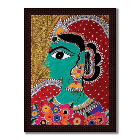 Tamatina Traditional Wooden Texture Framed Canvas Painting | MATA Sita ...