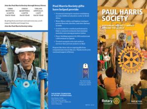 Fillable Online Paul Harris Society Brochure - Rotary International Fax ...