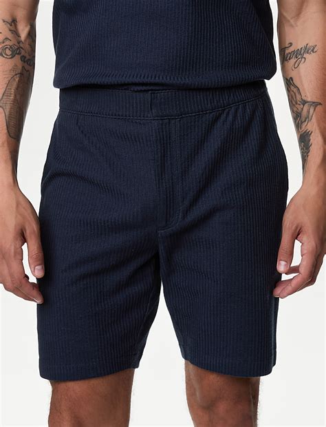 Buy Pure Cotton Textured Shorts at Marks & Spencer