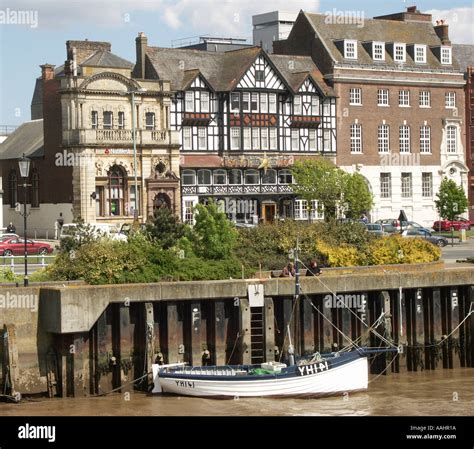 South Quay and The Port of Great Yarmouth Norfolk England Stock Photo ...
