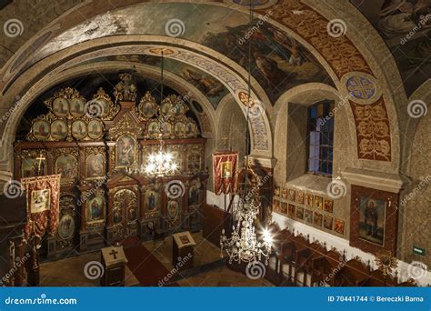 Interior of Romanian Orthodox Church Editorial Stock Image - Image of ...