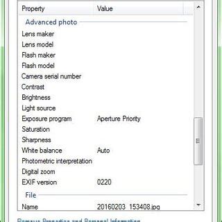 EXIF Metadata 的图像结果