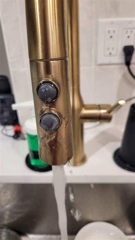 How to fix water leaking from sink faucet buttons? : r/DIY