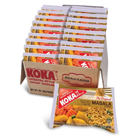 Koka Oriental Instant Noodles The Original Masala Flavour (Pack of 85g ...