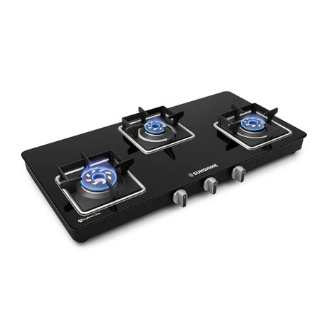Sunshine Slimmest Aircross 3 Burner Gas Stove Manual Ignition ...