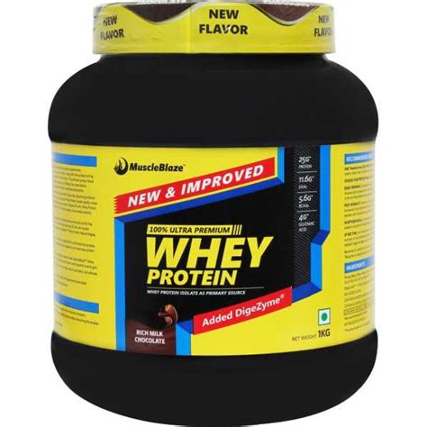 MuscleBlaze Whey Protein (1 kg, Rich Milk Chocolate) Price in India ...