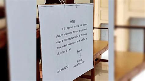 Notice by Pune court asks women lawyers not to fix their hair in court ...