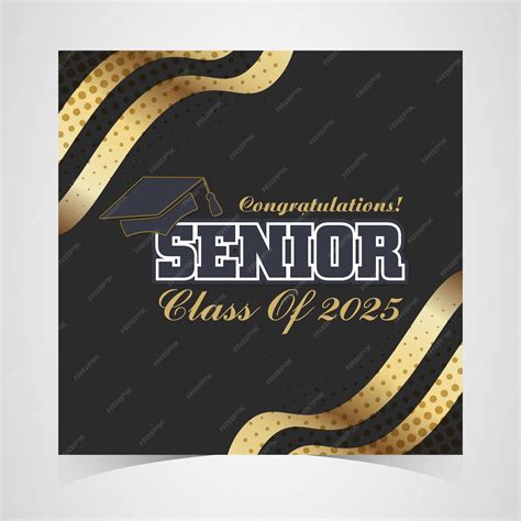 Premium Vector | Class of 2025 Congratulations Graduates Academic Cap ...