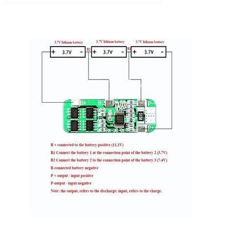 3S 11.1V 10A 18650 Lithium Battery Overcharge And Over-current ...
